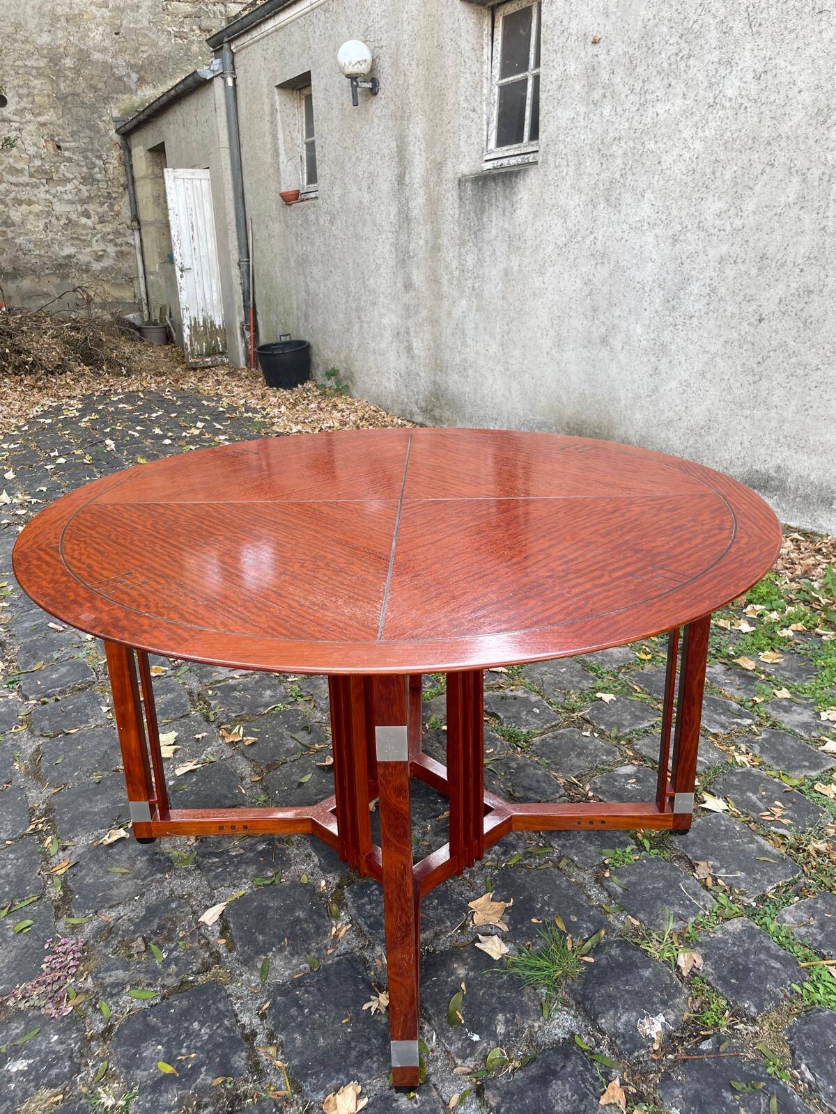 Round art deco dining table - schuitema (decoforma collection) - ø 130 cm