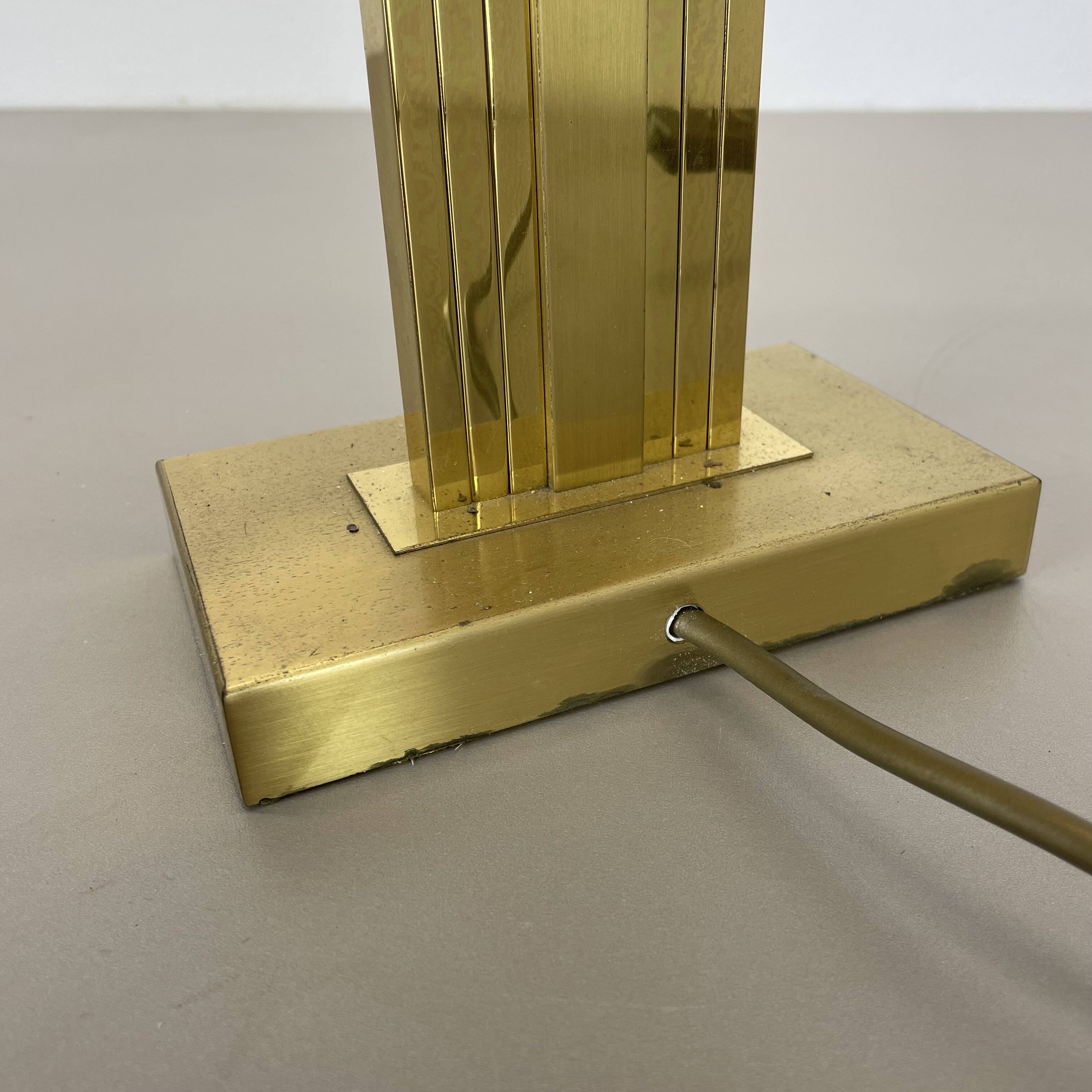 Hollywood Regency Style Brass and Acryl Table Light by WKR Lights, Germany 1970s