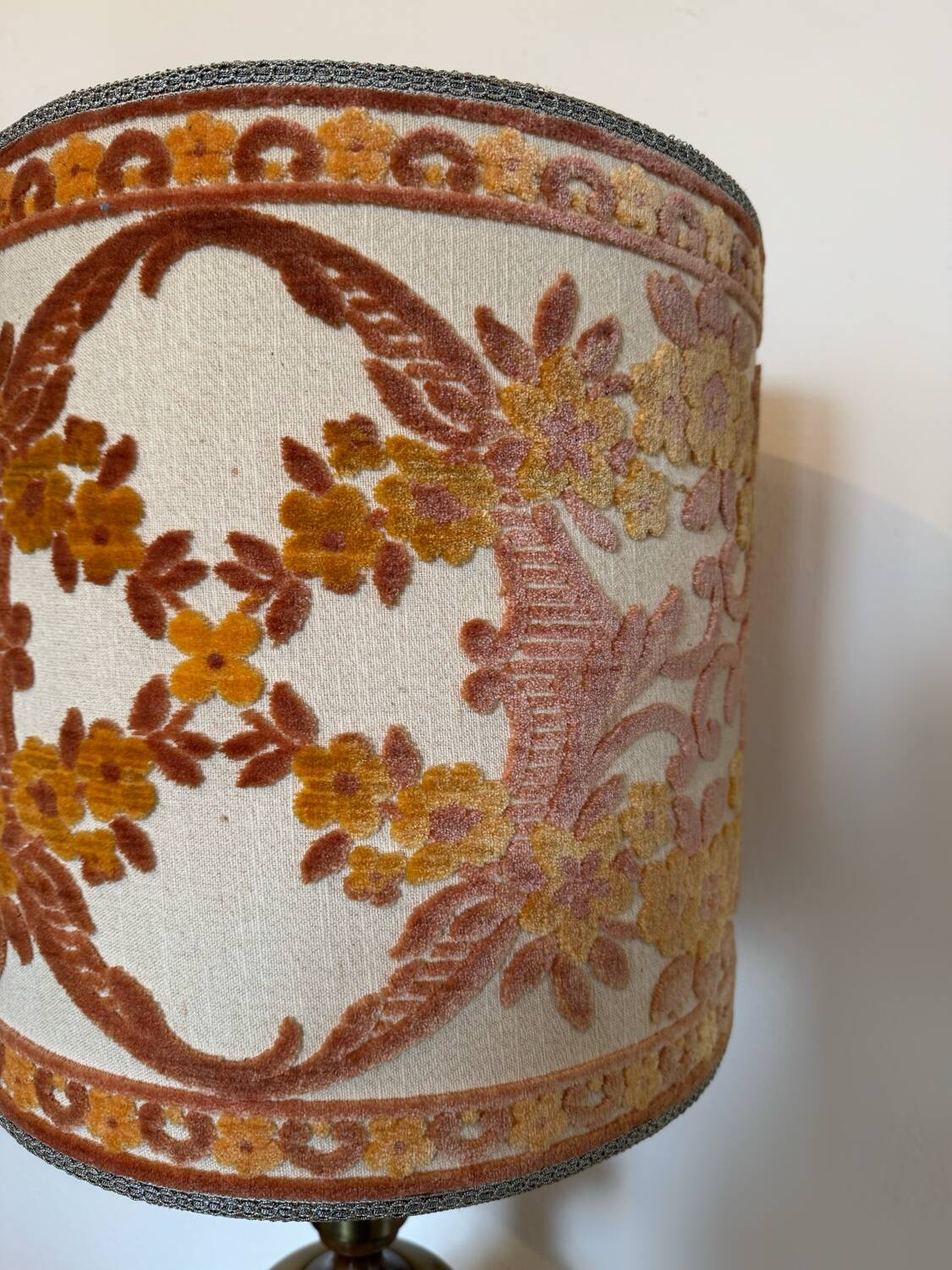 60s floral lampshade