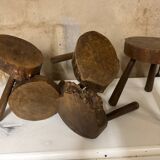 Brutalist Tripods Set of 5 (Stools)