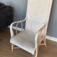 Fauteuil en osier années 40