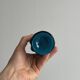 Small deep blue vase with reliefs