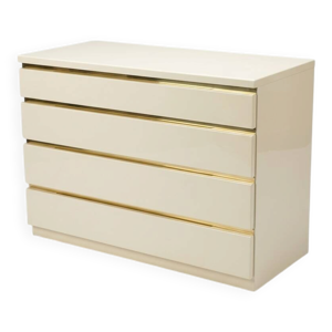 Meuble ivoire laqué
