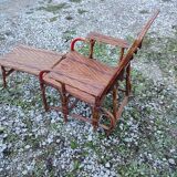 Chaise longue rotin 1900