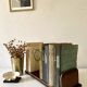 Adjustable bookend 1900 EM.Terquem, wood and brass