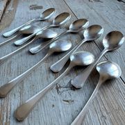 Set of 10 ice cream spoons, America, Christofle