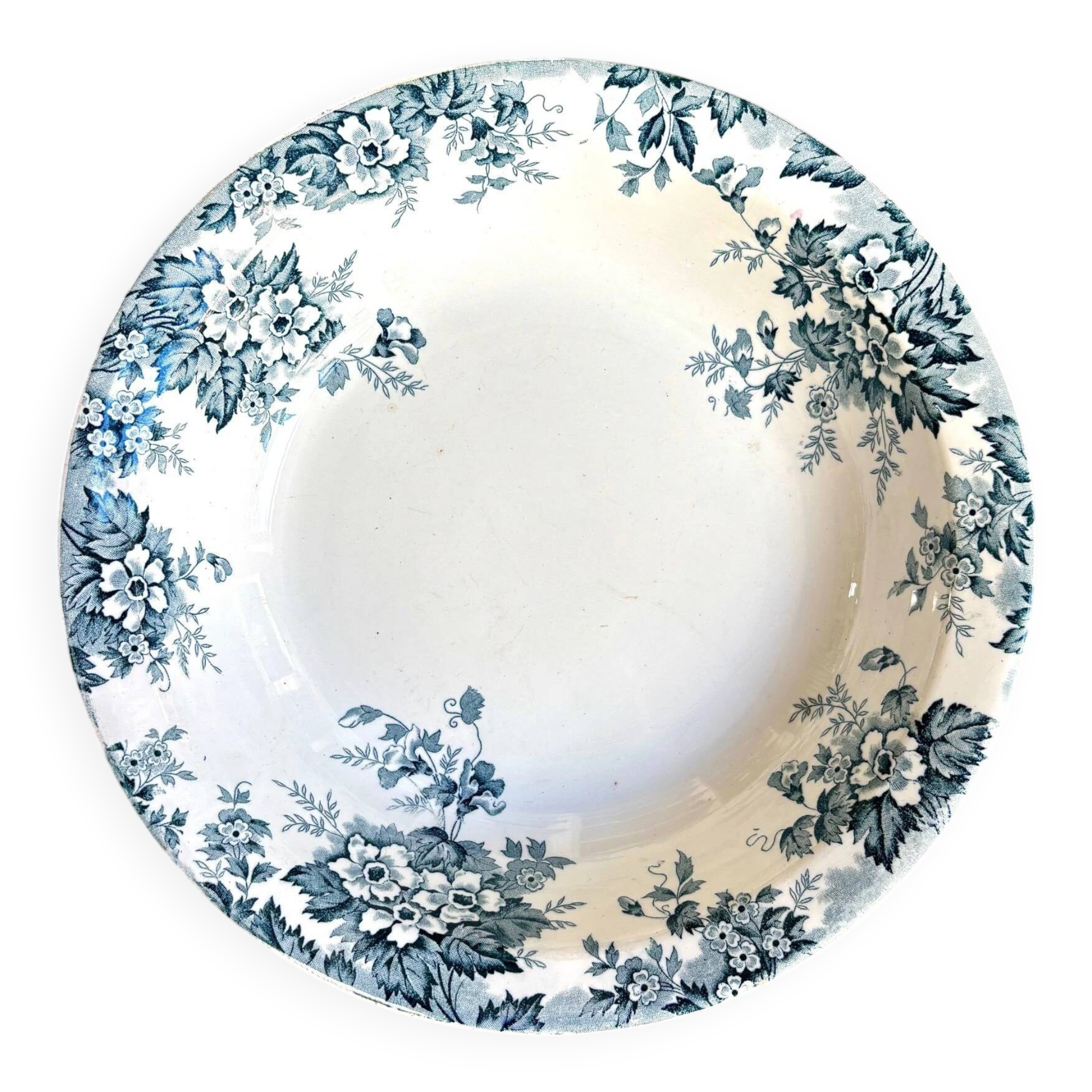 Hollow round plate St Amand & Hamage, "Marie-Louise" service