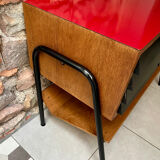 Vinyl storage furniture Manufrance from the 1960s