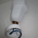 45-degree oblique porcelain art deco and white opaline applique