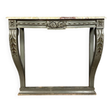 Curved console from the Napoleon III period in lacquered wood circa 1880
