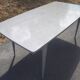 Large vintage extendable dining table – splayed legs