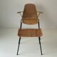Wicker armchair and footrest, Germany, 1960s