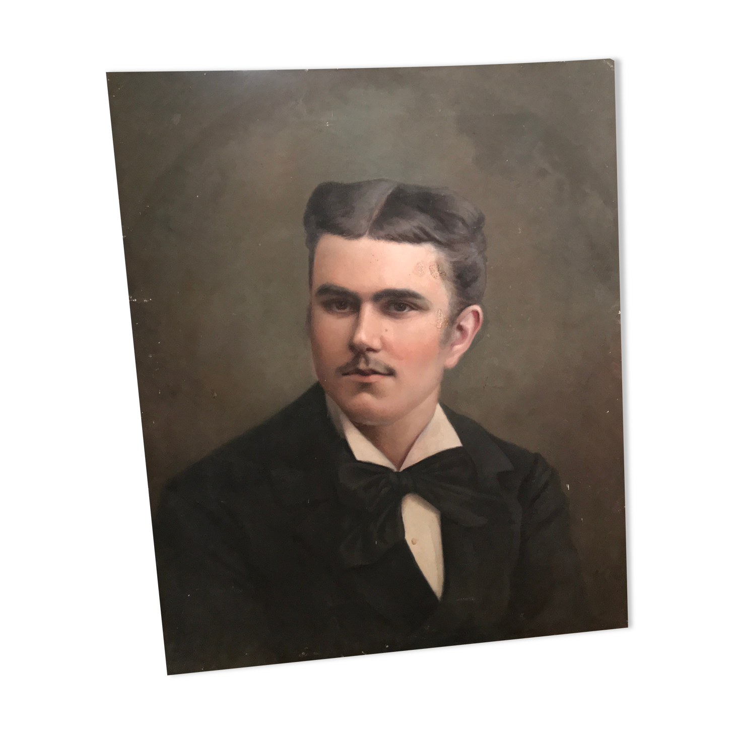 Portrait of a man oil on canvas 19th