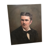 Portrait of a man oil on canvas 19th
