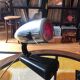 Pair of Hanau lamps, streamline design