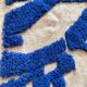 Traditional blue Beni Ourain artisan rug 140 x 260 cm
