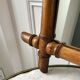 Wooden barber mirror style bamboo years 1920-1930 53 x 67 cm