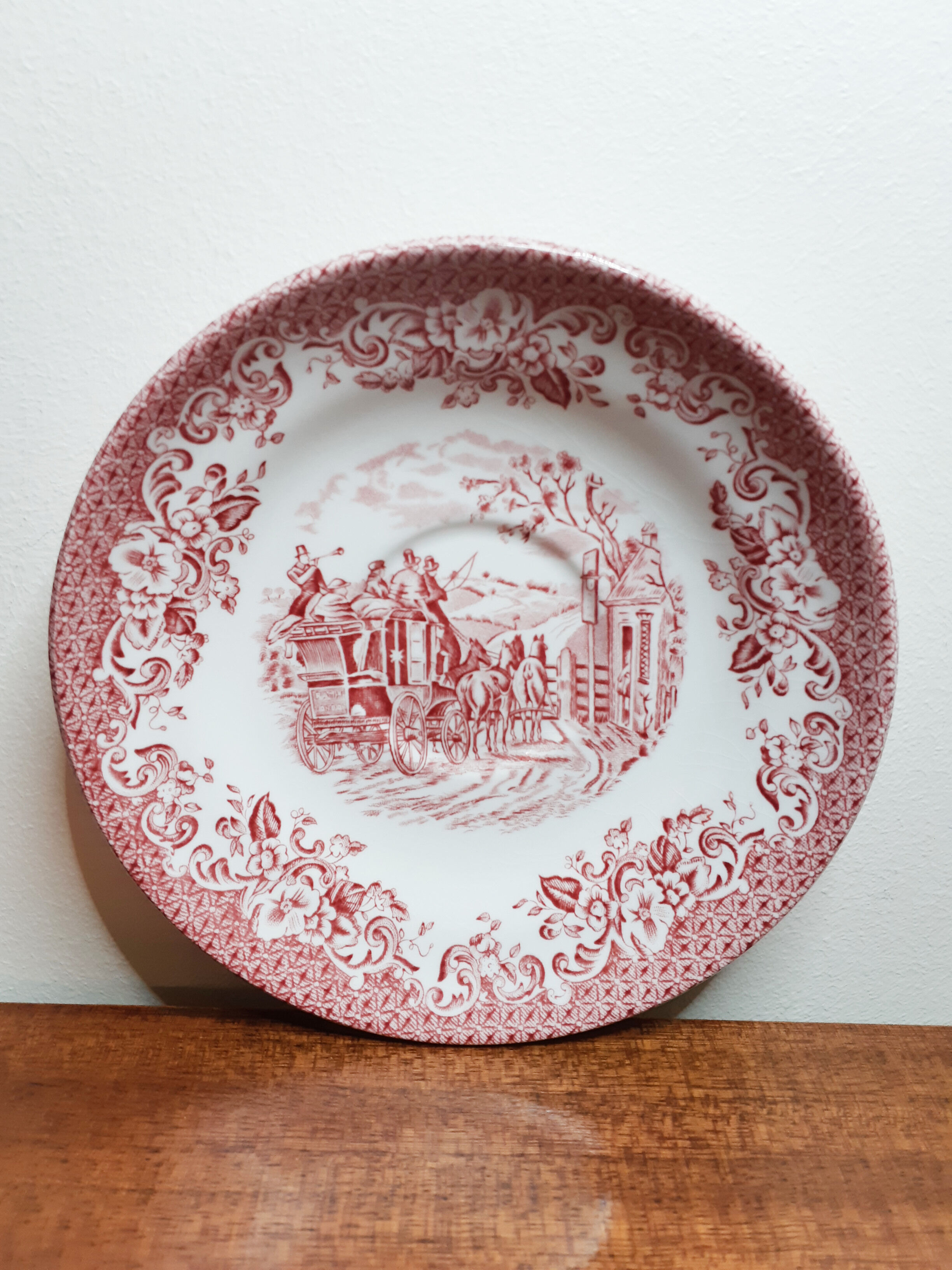 Jonhson bros cup coatching scenes model, english ceramic, antique