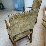 Genuine pair of Louis Viii armchairs