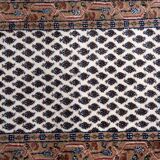Vintage Indian carpet Seraband handmade 56cm x 89cm 1970s