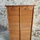 Antique filing cabinet with curtains – 1920s/30s – Beech