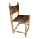 Unique Hungarian handcrafted chair in oak and leather.