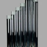 Grande lampe orgue de  sciolari des années 70 en métal chromé et marbre