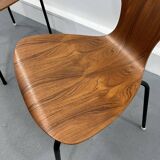 Chaises Mid-Century en Contreplaqué Danois, 1950s, Set de 2