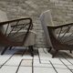 Paire de fauteuils année 50 vintage 