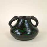 Spanish pottery vase with two handles