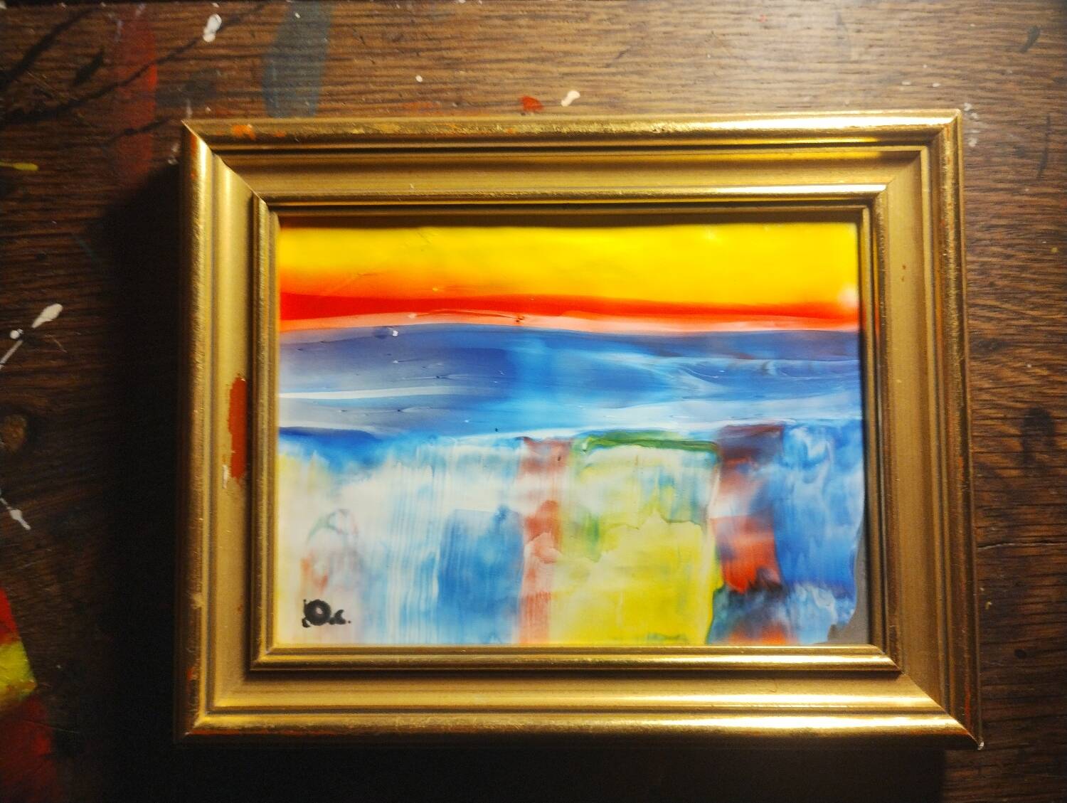 Small abstract painting