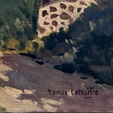 Oil on canvas by maurice lemaitre