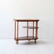 Scandinavian vintage mahogany trolley, 1940s