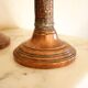 Pair of antique copper candlesticks