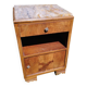 Art deco bedside table, marble top