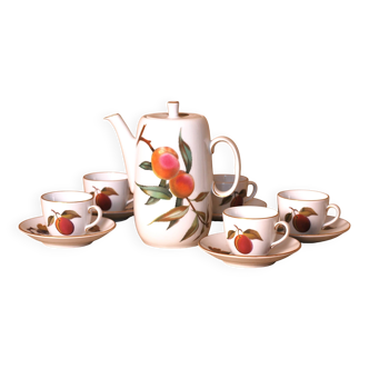 Cafetière aux fruits 5 tasses Evesham, porcelaine fine Royal Worcester Eves