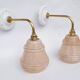 Swan neck and Clichy glass wall lights