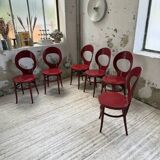 Set 6 chaises bistrot Baumann modèle Mouette