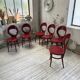 Set 6 chaises bistrot Baumann modèle Mouette
