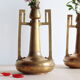 Pair of art nouveau copper and brass vases by Gustave Serrurier-Bovy