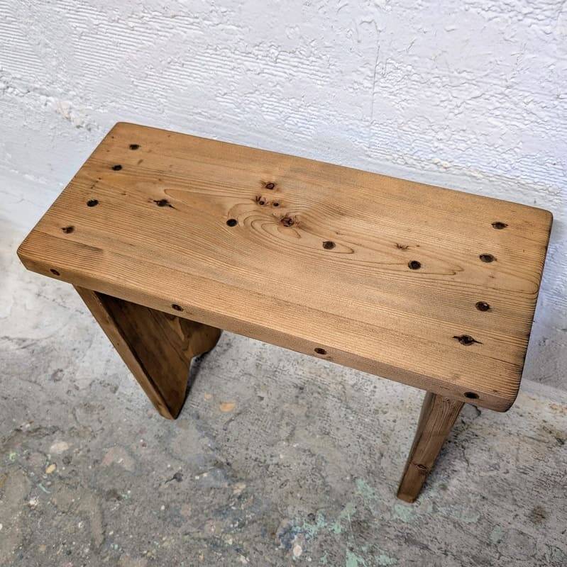 Small rustic bench
