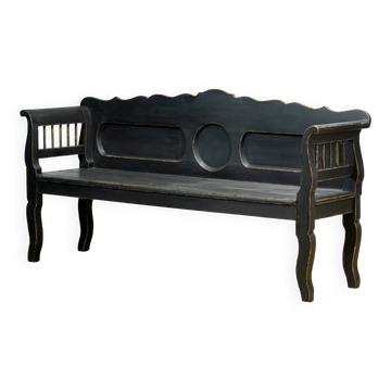 Antique pine bench, 1900s