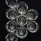 Set of 8 white wine glasses in Baccarat crystal model Capri