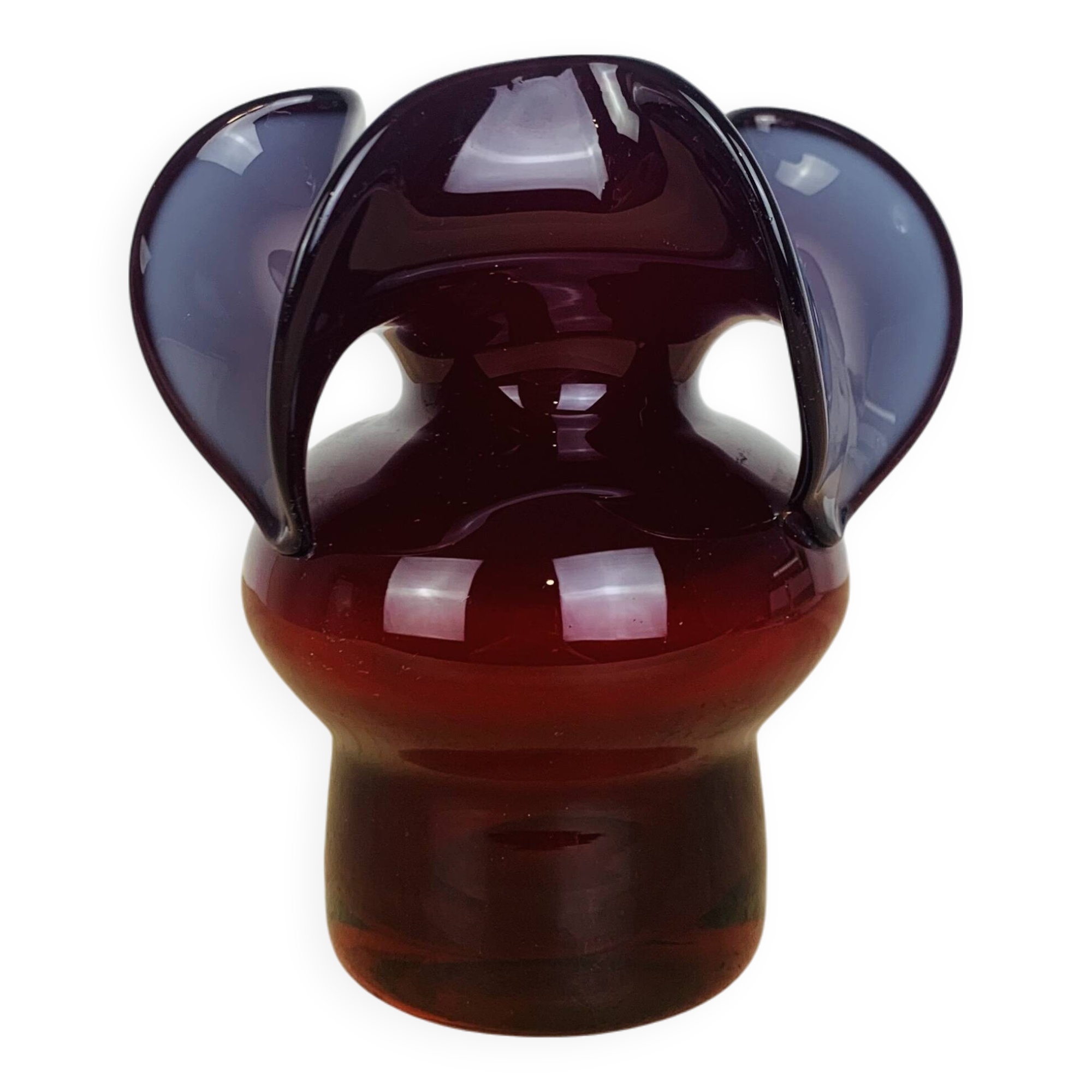 Donkey Vase by Czeslaw Zuber, blown glass, 1970