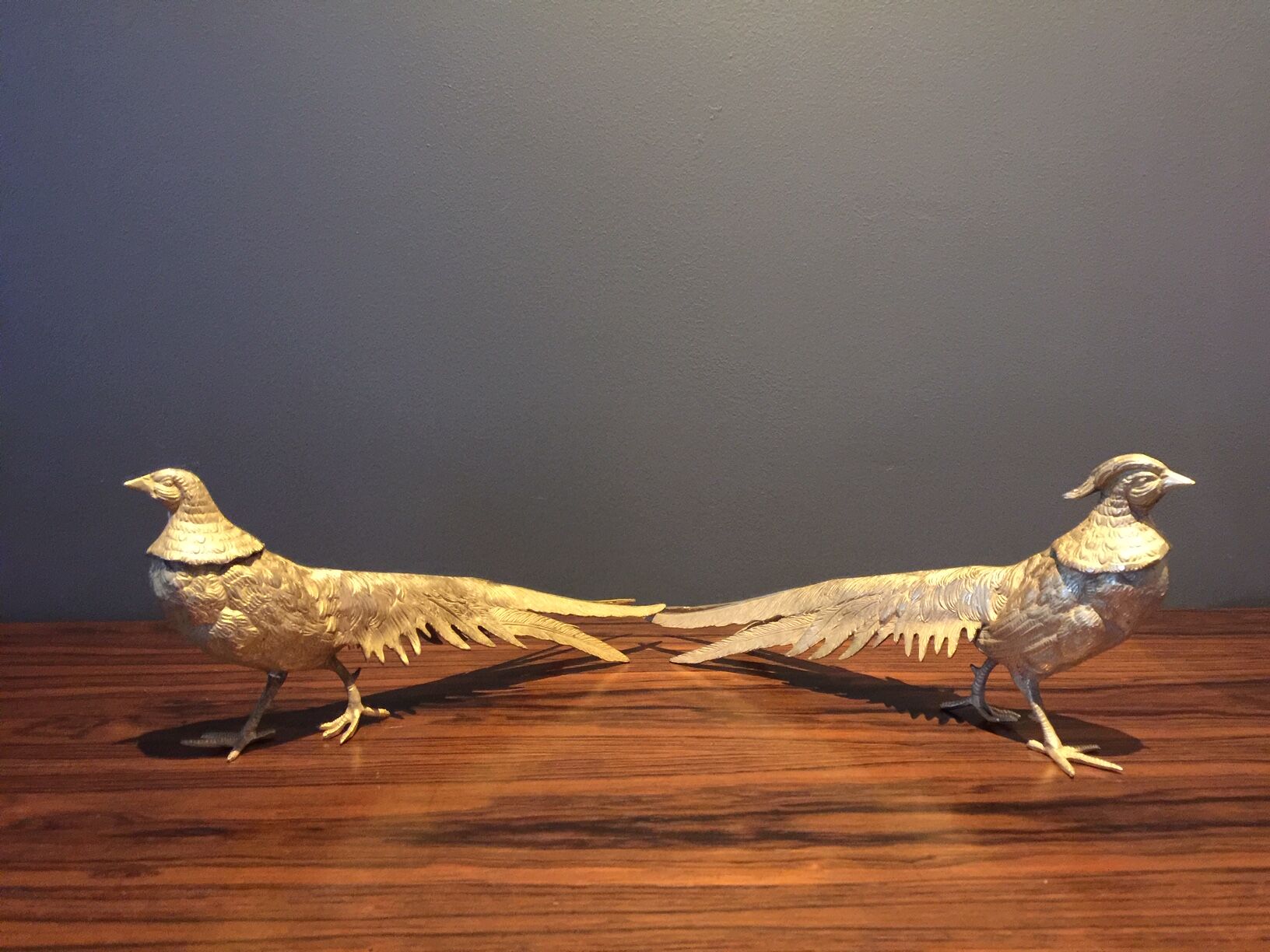Pair of golden pheasants