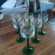6 verres anciens à vin blanc