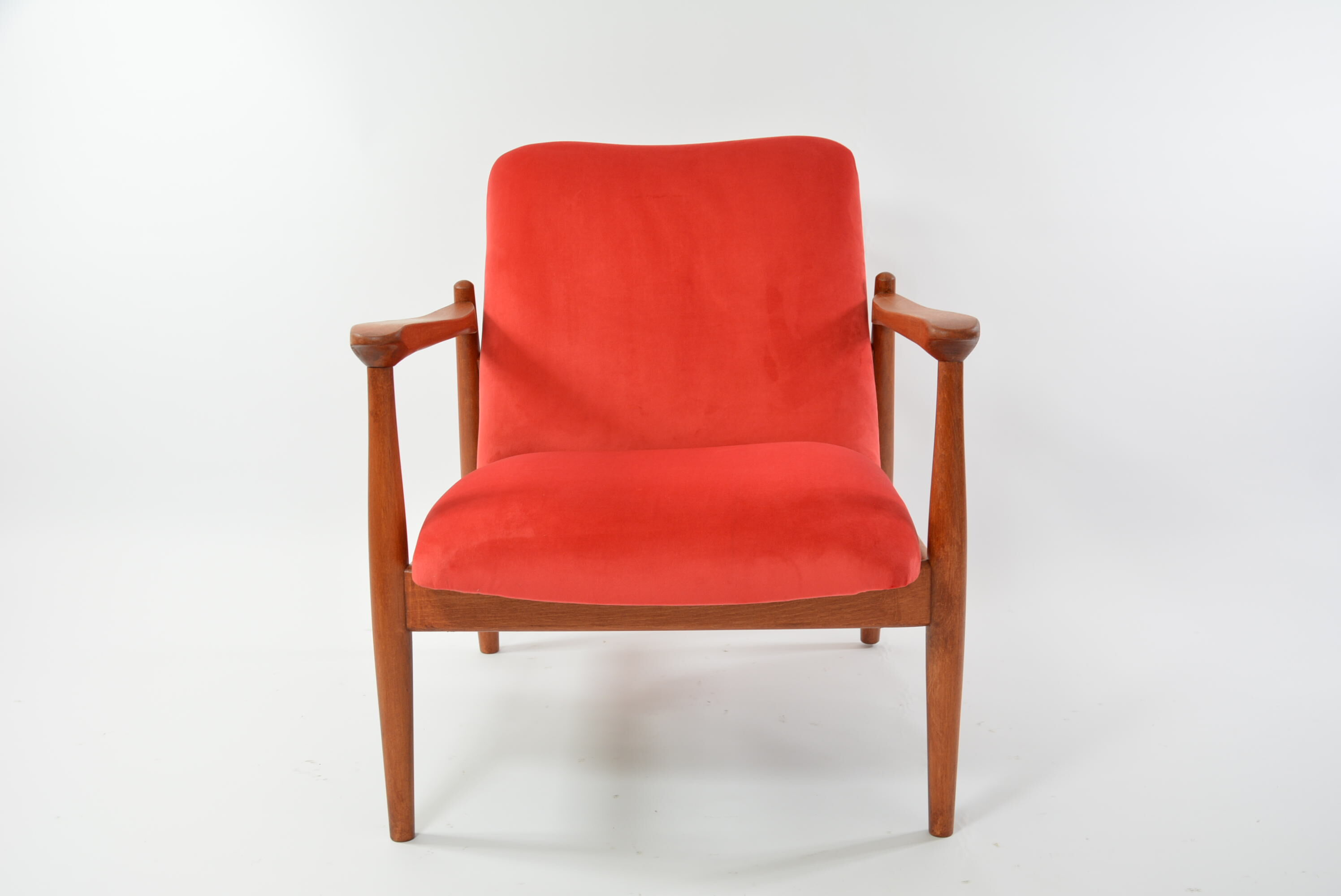 Wroclaw coral pink armchair