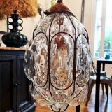 Murano glass hand-blown pendant light, mid-20th century