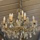 Lustre 12 feux pampilles