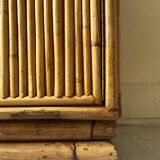 Vintage bamboo sideboard, Italy 1970